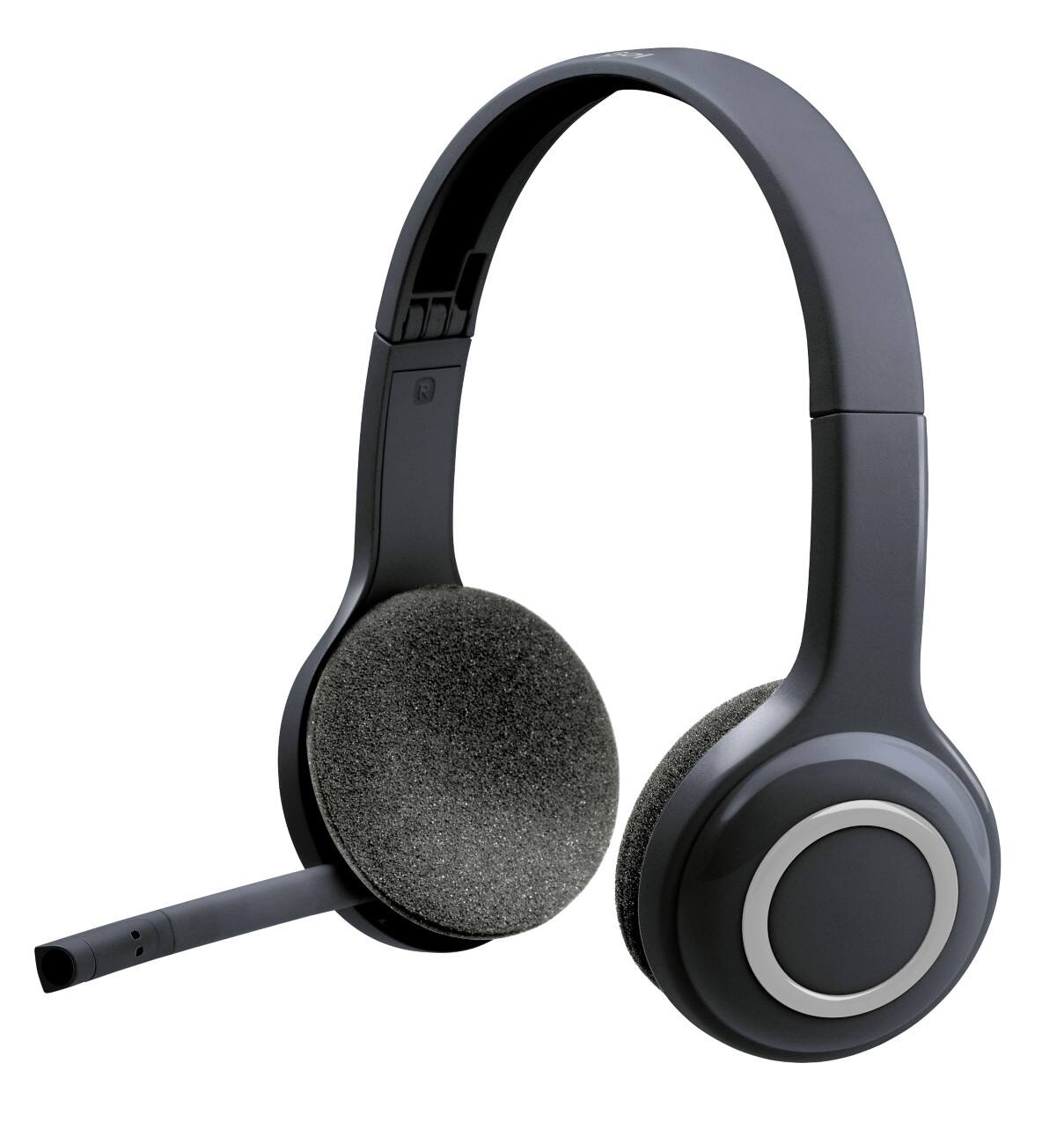 Logitech Kabelloses Headset H600 Kopfbügel USB Nano Receiver Anschluss mit Geräuschunterdrückung Mikrofon Schwarz