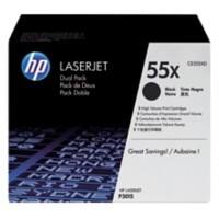 HP 55X Original Tonerkartusche CE255XD Schwarz 2 Stück