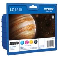 Brother LC-1240VALBP Original Tintenpatrone LC1240VALBP Schwarz, cyan, magenta, gelb 4 Stück Multipack