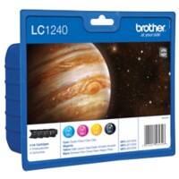 Brother LC-1240VALBP Original Tintenpatrone Schwarz, Cyan, Magenta, Gelb Multipack 4 Stück