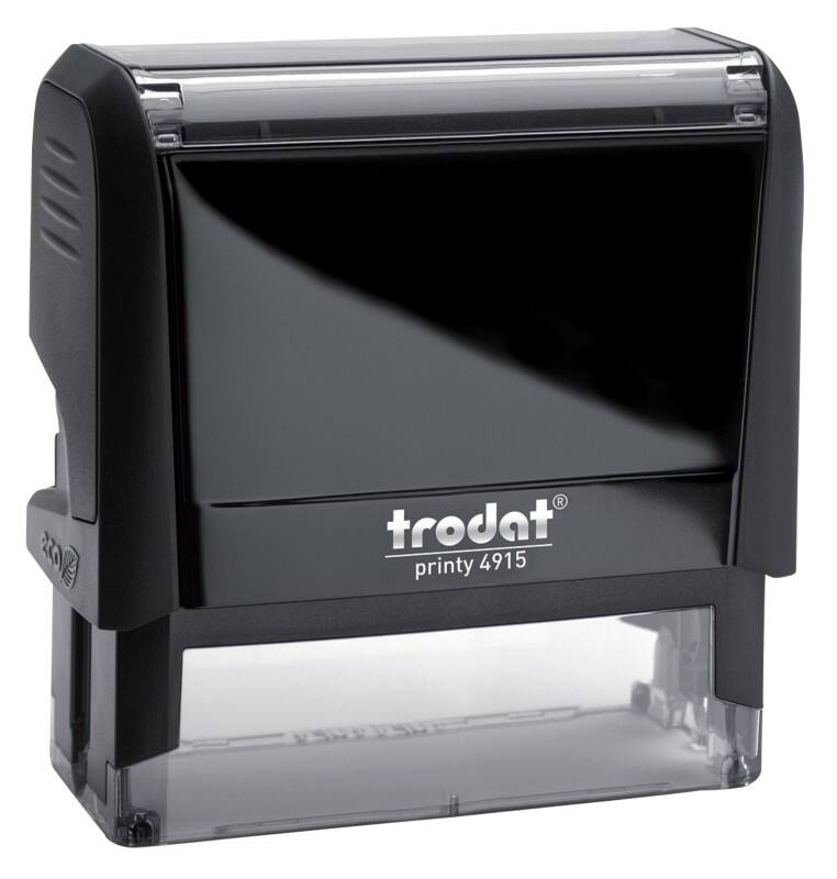 Trodat Personalisierter Textstempel Printy 4915 Schwarz 2,5 x 7 cm