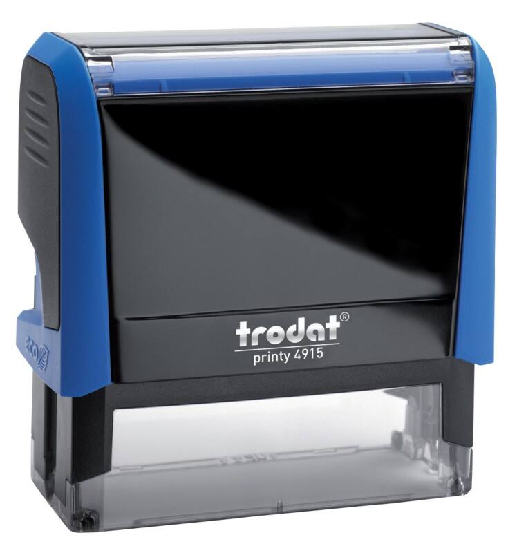 Trodat Textstempel Printy 4915 Blau 2,5 x 7 cm