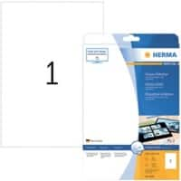 HERMA Laseretiketten 4909 Weiß Rechteckig 25 Etiketten pro Packung