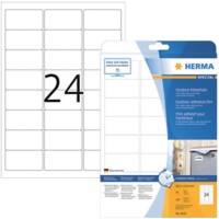 HERMA Outdoor Klebefolie 9532 Weiß DIN A4 63,5 x 33,9 mm 10 Blatt à 24 Etiketten