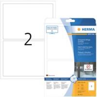HERMA Robuste Filmetiketten 8333 Weiß Rechteckig 50 Etiketten pro Packung
