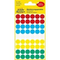 AVERY Zweckform 3088 Markierungspunkte Farbig sortiert 5 Blatt à 54 Etiketten