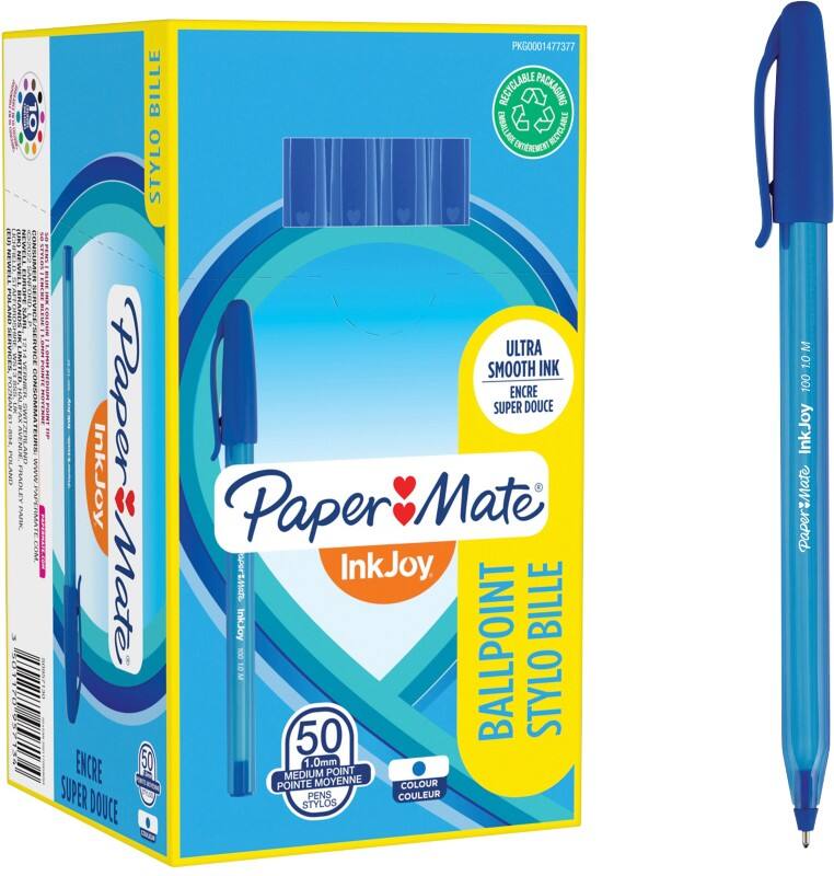 Papermate InkJoy 100 Kugelschreiber Blau 0.8 mm 50