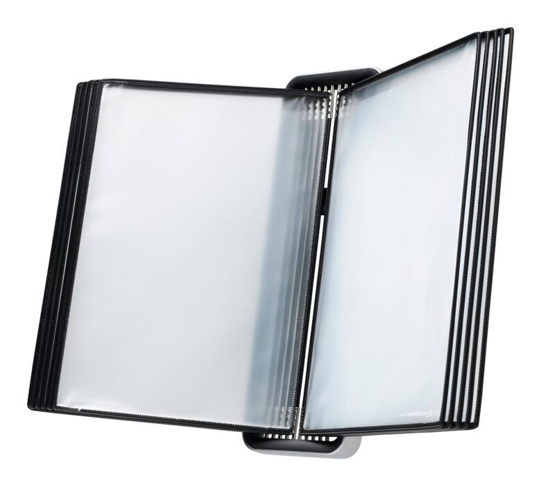 Djois Tarifold Sichttafelsystem 10 Flächen A4 ABS (Acrylnitril-Butadien-Styrol) Schwarz, Silber