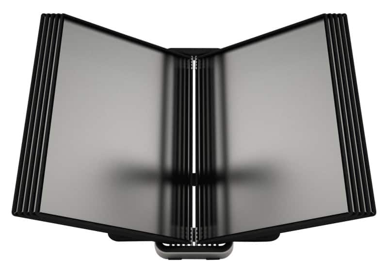 Djois Tarifold Sichttafelsystem 10 Flächen A4 Aluminiumlegierung, PP (Polypropylen), Stahl Schwarz, Silber