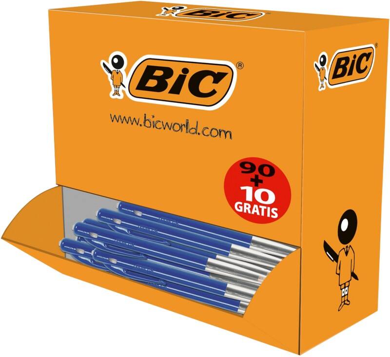 BIC M10 Original Kugelschreiber Blau Mittel 0,4 mm 100 Stück