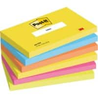 Post-it Haftnotizen 127 x 76 mm Active Collection Farbig sortiert 6 Blöcke à 100 Blatt