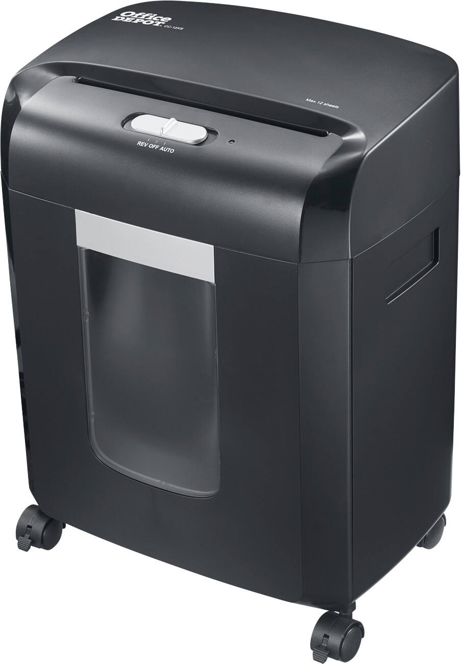 Office Depot Aktenvernichter CC-12XS Partikelschnitt Sicherheitsstufe P-4 12 Blatt