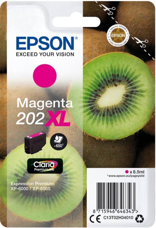 Epson 202XL Original Tintenpatrone C13T02H34010 Magenta