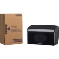 AQUARIUS Toilettenpapierspender Kleinrollen Kunststoff Abschließbar Wandmontage Schwarz