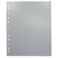 Office Depot A - Z Register A4 Überbreite Grau 20-teilig PP (Polypropylen) 11 Löcher