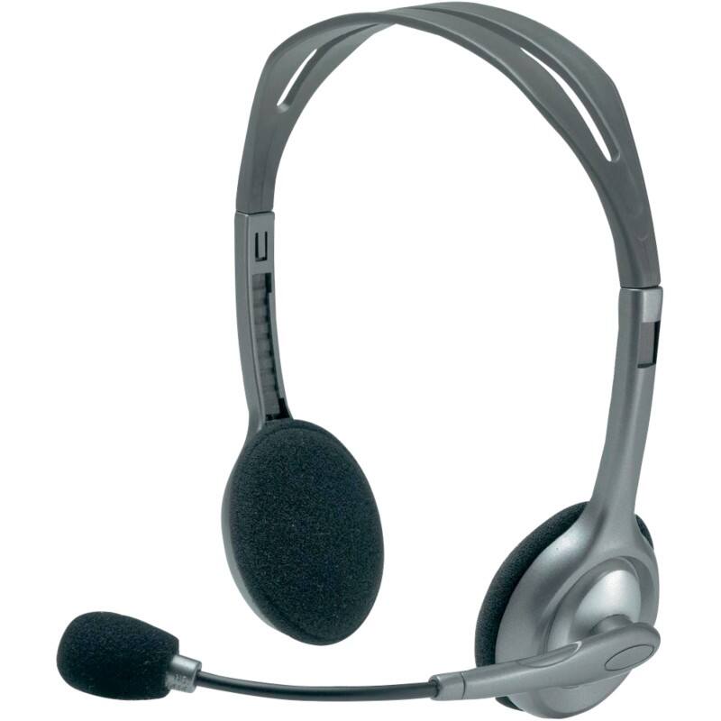 Logitech Verkabelt Headset Kopfbügel Mit Mikrofon Stereo H110 Schwarz