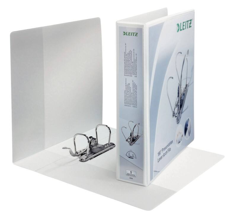 Leitz Premium 180° Schmal Ordner A4+ 65 mm Weiß 2 Ringe PP (Polypropylen)