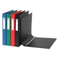 Exacompta Ringbuch A4 Polypropylen 4 Ringe 25 mm Färbig sortiert 10 Stück