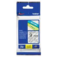 Brother TZe-121 Authentic Schriftband Selbstklebend Schwarzer Druck auf Transparent 9 mm x 8m