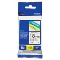 Brother TZe-241 Authentic Schriftband Selbstklebend Schwarzer Druck auf Weiß 18 mm x 8m