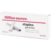 Office Depot 21/4 Heftklammern 5619357 Draht Silber 1500 Stück