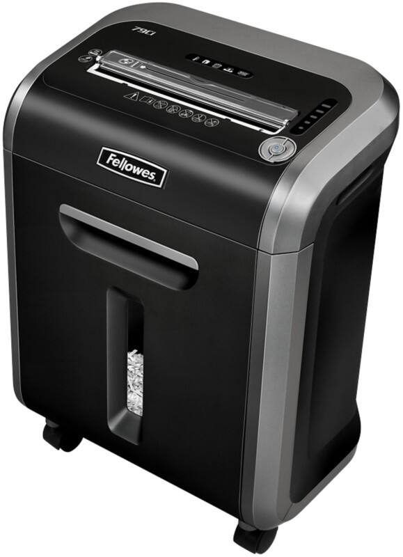 Fellowes Powershred Aktenvernichter 15 Blatt Partikelschnitt Sicherheitsstufe P-4, O-3, T-4 23 L 79Ci