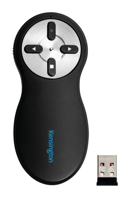 Kensington Kabelloser Presenter K33373EU Ohne Laser Bis zu 20 m USB-A Receiver Schwarz