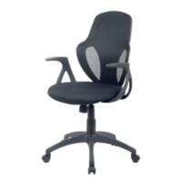 Realspace Ergonomischer Bürostuhl Austin Netzstoff, Stoff Schwarz