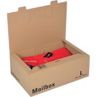 ColomPac Mail-Box Versandkarton Braun 395 (B) x 250 (T) x 140 (H) mm 5 Stück