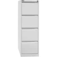 Bisley Aktenschrank A4BS4E 4 Schübe Lichtgrau 413 x 622 x 1.321 mm