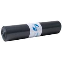 DEISS LDPE Premium Mittlere Belastung Müllsäcke 120 L  Schwarz HDPE (Hochdichtes Polyethylen) 60 Mikron 25 Stück