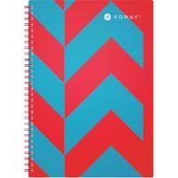 Foray Extreme A4 Drahtgebunden Türkis Poly-Cover Notizbuch 4-fach gelocht Liniert 100 Blatt