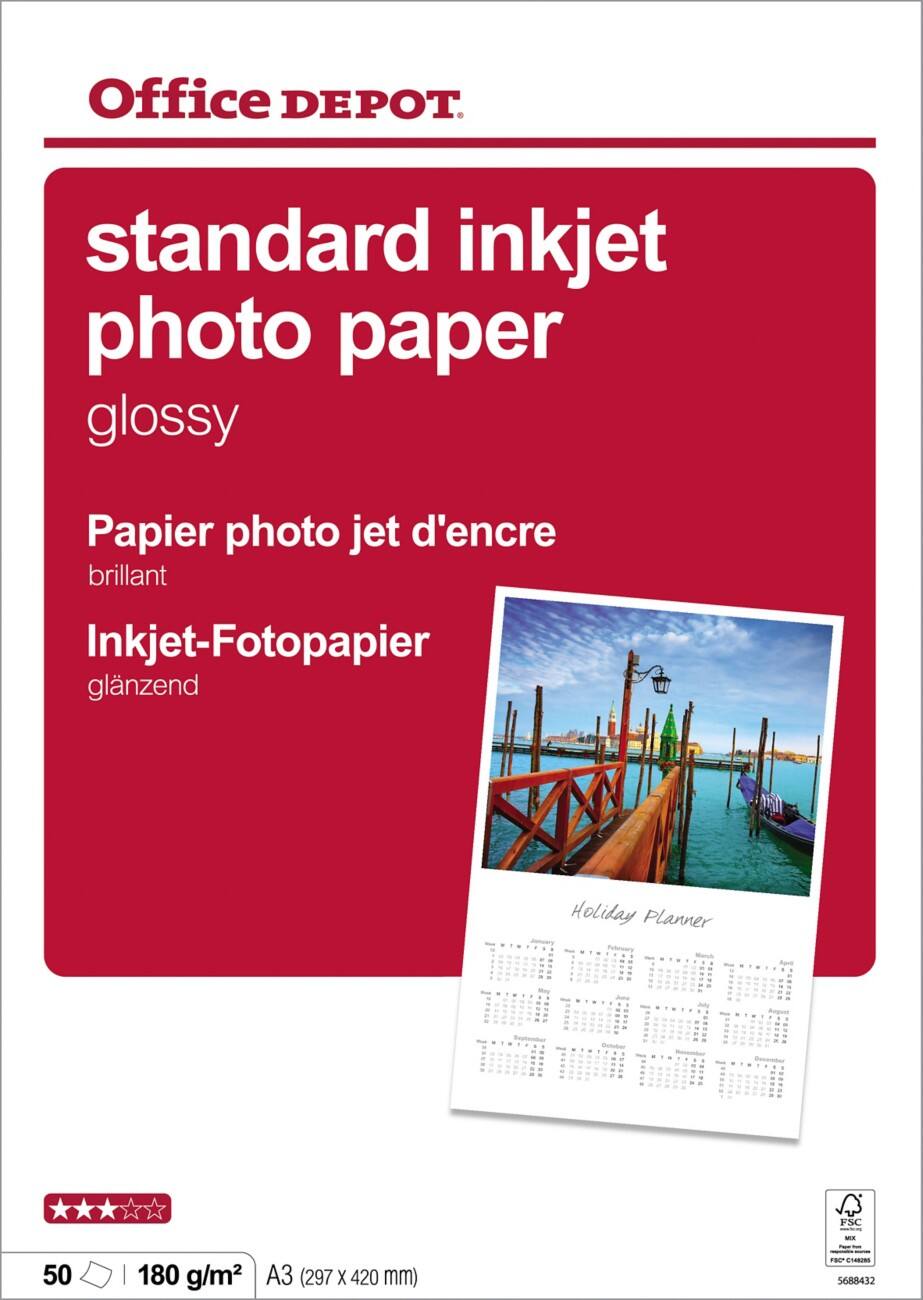 Office Depot Fotopapier Premium Din A3 180 G M Weiss 50 Blatt Viking Direkt At