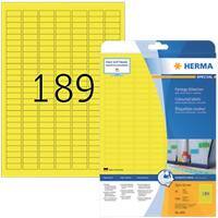 HERMA Farbige Etiketten 4243 Gelb Rechteckig 3780 Etiketten pro Packung