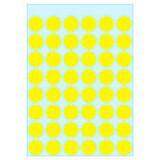HERMA 1861 Markierungspunkte Gelb 13 x 13 mm 5 Blatt à 48 Etiketten
