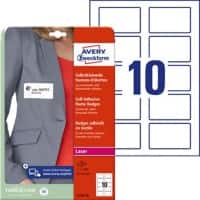 AVERY Zweckform L4785-20 Namensschilder DIN A4 Weiß 80 x 50 mm 20 Blatt à 10 Etiketten