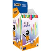 BIC Pastel M10 Einziehbar Kugelschreiber Blau 0.7 mm Mittel Kugelschreiber 50 Stück