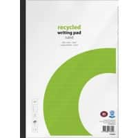 Viking Notizblock A4 Liniert Geleimt Papier Softcover Weiß Nicht perforiert Recycled 160 Seiten Pack 5