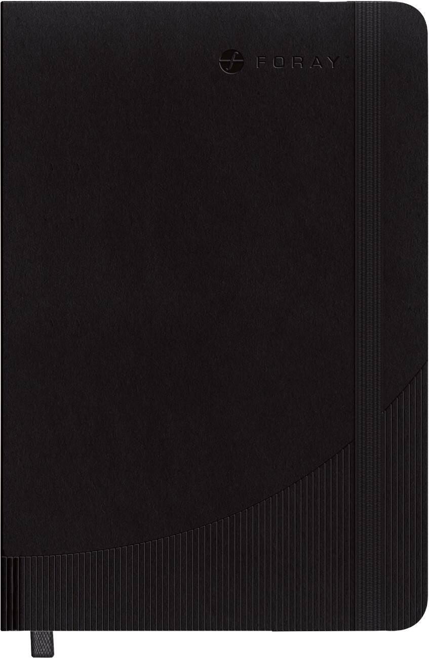 Foray Classic A4 Fallgebunden Schwarz Soft Cover Notizbuch Liniert 80 Blatt