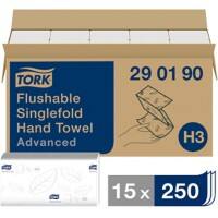 Tork Advanced Falthandtücher H3 Z-falz Weiß 2-lagig 290190 15 Stück à 250 Blatt