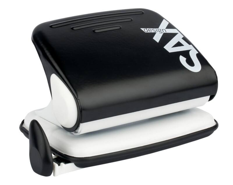 SAX Century 2 Löcher Registraturlocher Silber 15 Blatt 318 Schwarz