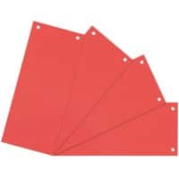 Niceday Blanko Trennstreifen Blauer Engel UZ56 (Recyclingkarton Schreibwaren), Recycelt 100% Spezial Rot Rot Pappkarton Rechteckig 2 Löcher 100 Stück