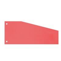 Office Depot Trennstreifen 10,5 x 24 cm Rot Trapezform 100-teilig 2-fach Manilakarton Blanko 100 Stück