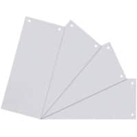 Niceday Blanko Trennstreifen Blauer Engel UZ56 (Recyclingkarton Schreibwaren), Recycelt 100% Spezial Weiß Weiß Pappkarton Rechteckig 2 Löcher 100 Stück