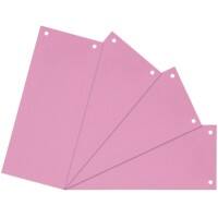 Office Depot Trennstreifen 10,5 x 24 cm Pink 2-fach Manilakarton Blanko 100 Stück