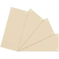 Office Depot Trennstreifen 10,5 x 24 cm Chamois Rechteckig 100-teilig 2-fach Manilakarton Blanko 100 Stück