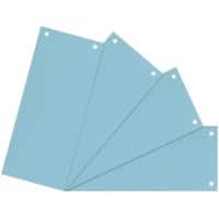 Viking Blanko Trennstreifen Blauer Engel UZ56 (Recyclingkarton Schreibwaren), Recycelt 100% Spezial Blau Blau Pappkarton Rechteckig 2 Löcher 100 Stück