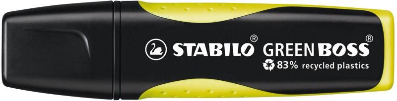 STABILO Green Boss Textmarker Gelb Breit Keilspitze 2 - 5 mm Nachfüllbar