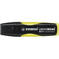 STABILO Green Boss Textmarker Gelb Breit Keilspitze 2 - 5 mm Nachfüllbar