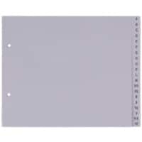 Office Depot Register DIN A5 Grau 20-teilig 2-fach Kunststoff A - Z